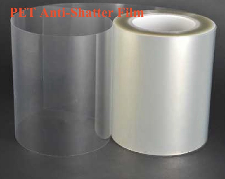 PET anti-shatter film